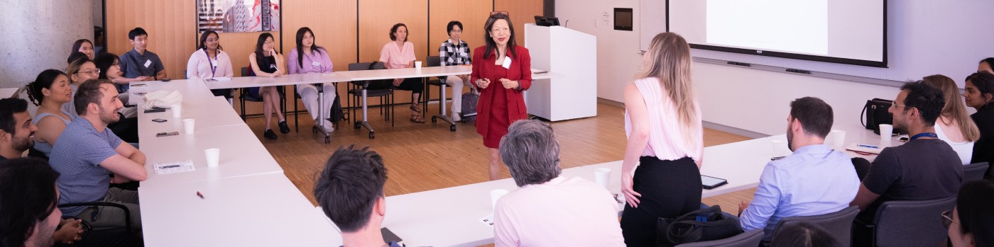 Jean Chow facilitating a professional networking workshop in June 2024 for the Lee Ka Shing Knowledge Institute’s 5th Annual Academia to Industry Meeting (AIM).