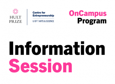 Hult Prize logo and Centre for Entrepreneurship wordmark